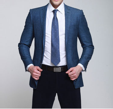 藍色男士職業裝